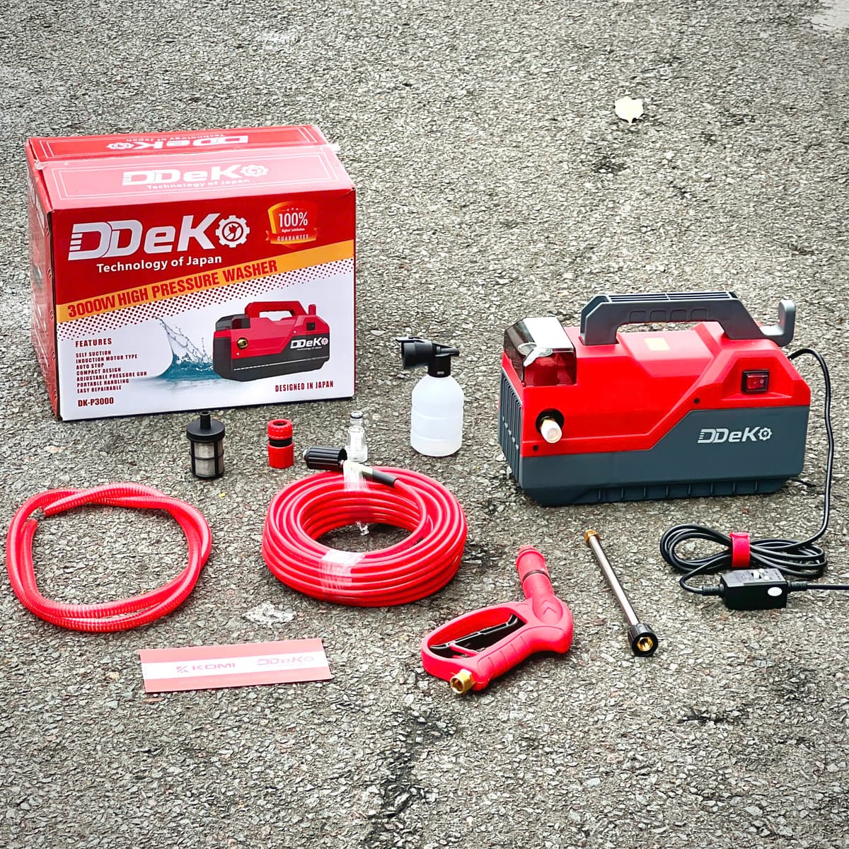 Máy rửa xe gia đình 3000W DEKO DK-P3000A có chỉnh áp — ảnh 1